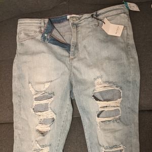 Ms Cello size 20 destressed boyfriend style jeans